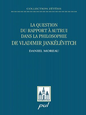 cover image of La question du rapport à autrui dans la philosophie...